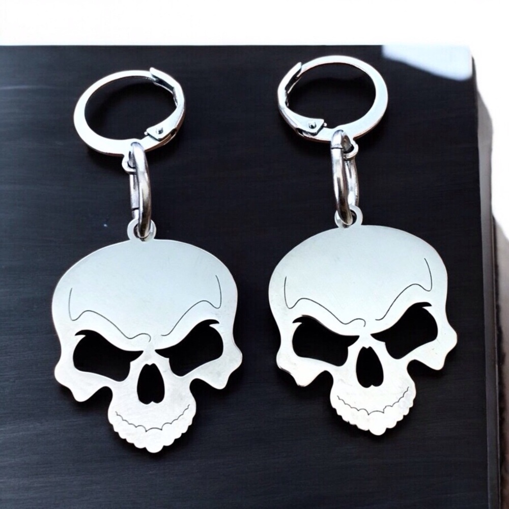 🆕 Skull Earrings Stainless Steel
